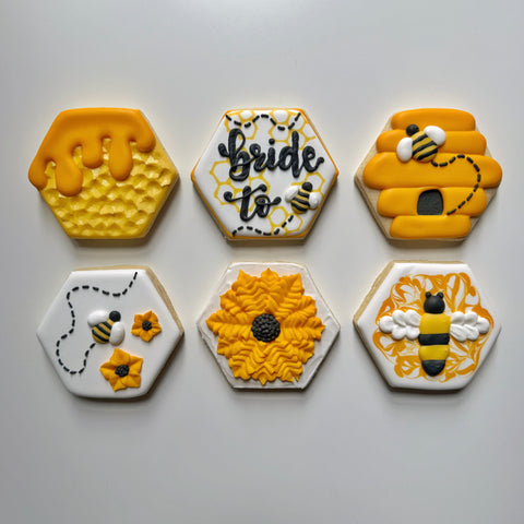 BEE PARTY ~ Online Cookie Decorating Class (Birthday, Baby Shower, Bridal Shower, Wedding & General Party)