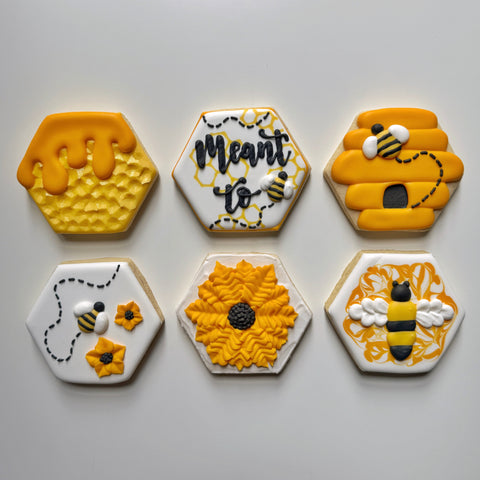BEE PARTY ~ Online Cookie Decorating Class (Birthday, Baby Shower, Bridal Shower, Wedding & General Party)