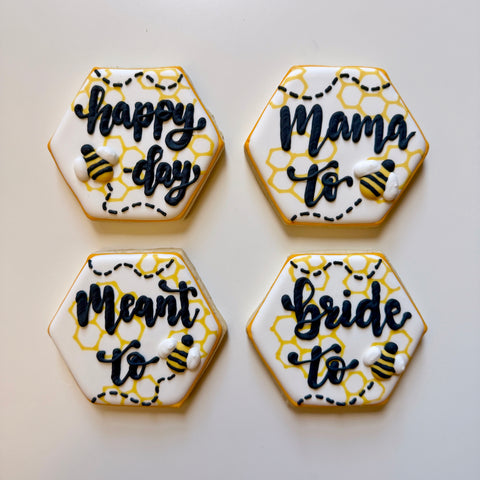 BEE PARTY ~ Online Cookie Decorating Class (Birthday, Baby Shower, Bridal Shower, Wedding & General Party)