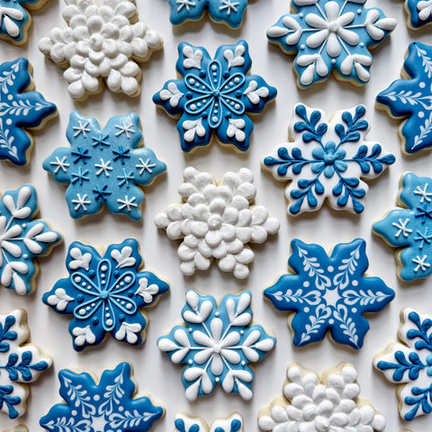 SNOWFLAKES ~ Online Cookie Decorating Class