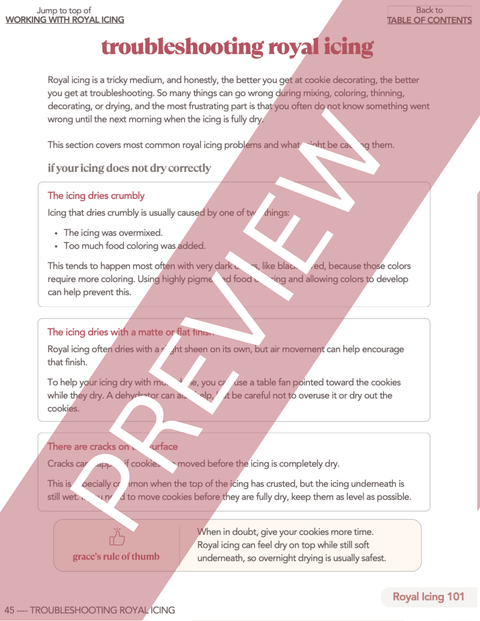ROYAL ICING 101 EBOOK ~ A Beginner's Guide to Cookie Decorating