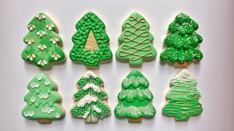 CHRISTMAS TREES ~ Online Cookie Decorating Class