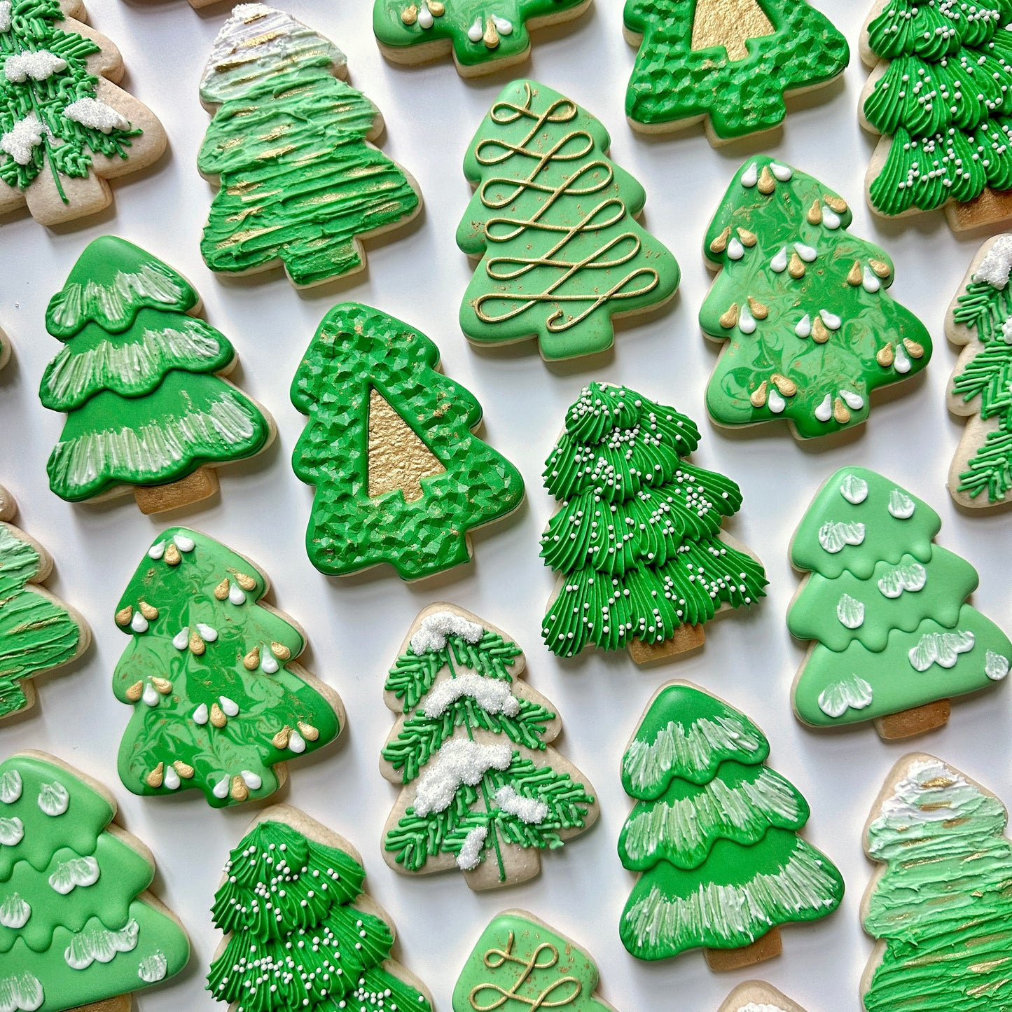 CHRISTMAS TREES ~ Advanced Beginner/Intermediate ~ Online Cookie Decorating Class