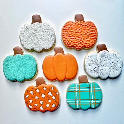 BEGINNER PUMPKINS ~ Online Cookie Decorating Class