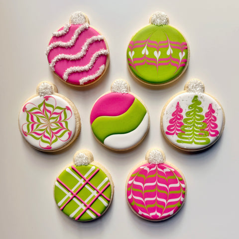 BEGINNER CHRISTMAS ORNAMENTS ~ Online Cookie Decorating Class