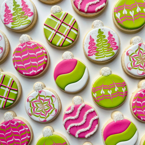 BEGINNER CHRISTMAS ORNAMENTS ~ Online Cookie Decorating Class