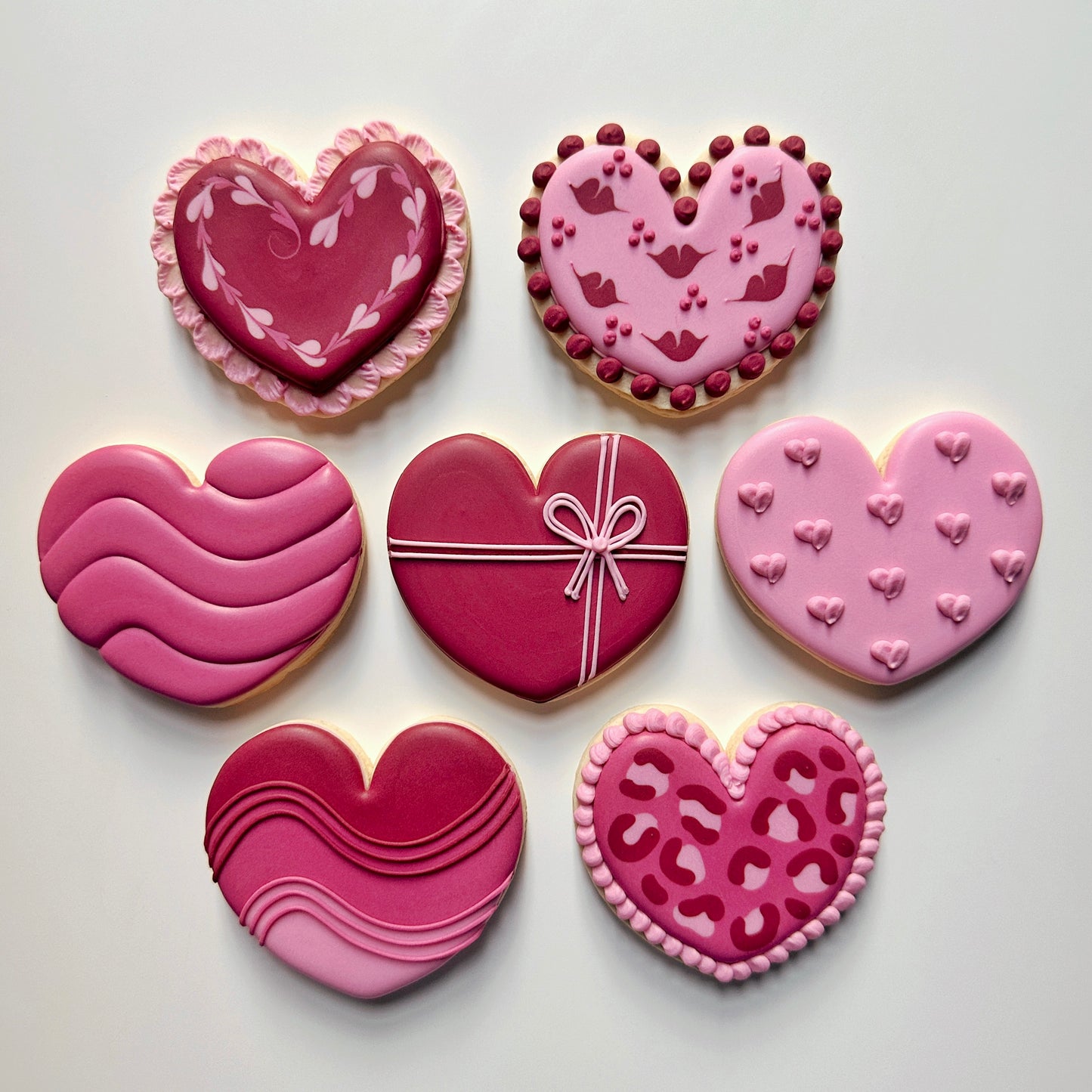 SWEET HEARTS ~ Advanced Beginner/Intermediate ~ Online Cookie Decorating Class