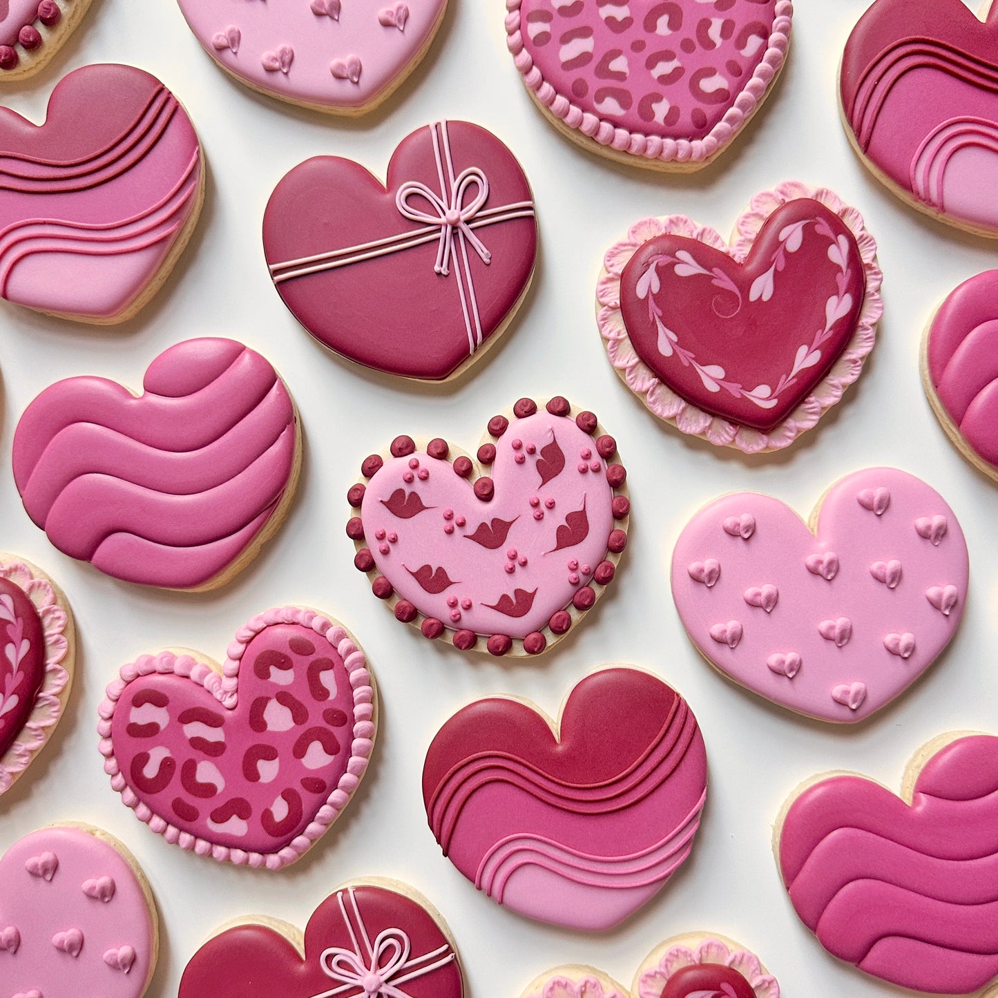 SWEET HEARTS ~ Advanced Beginner/Intermediate ~ Online Cookie Decorating Class