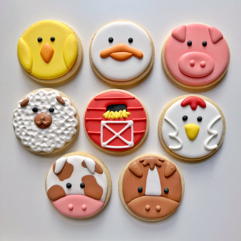 BEGINNER BARNYARD ANIMALS ~ Online Cookie Decorating Class