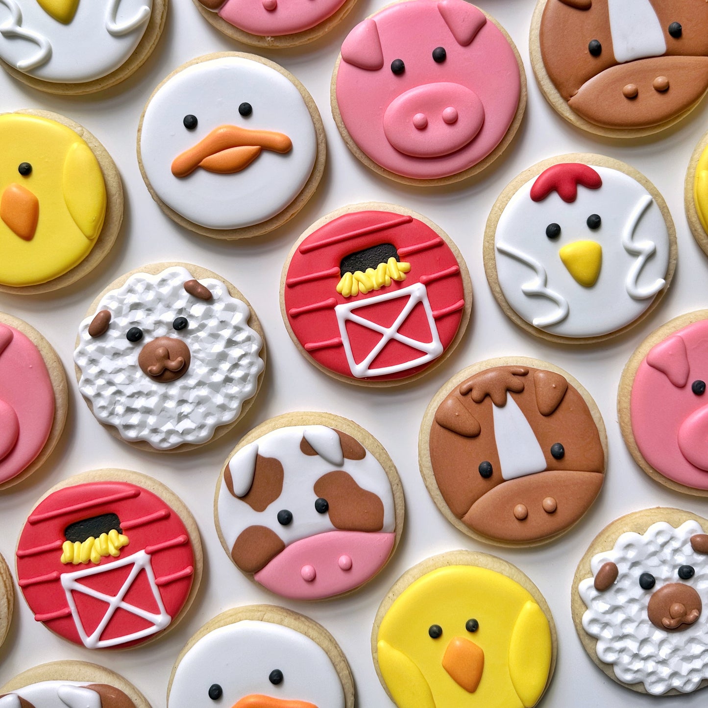 online cookie decorating class: beginner barnyard friends