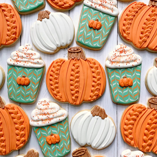 online cookie decorating class: pumpkin spice