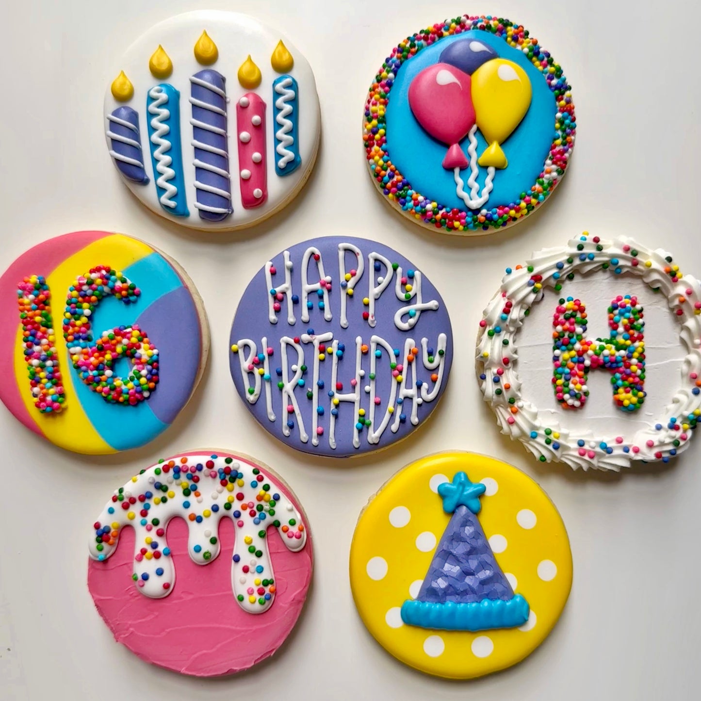 BIRTHDAY ~ Advanced Beginner ~ Online Cookie Decorating Class