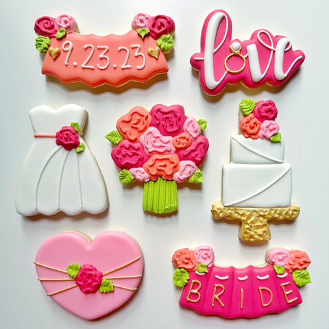 BRIDAL SHOWER / WEDDING ~ Online Cookie Decorating Class