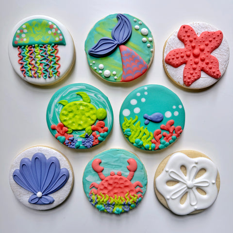 UNDER THE SEA ~ Online Cookie Decorating Class