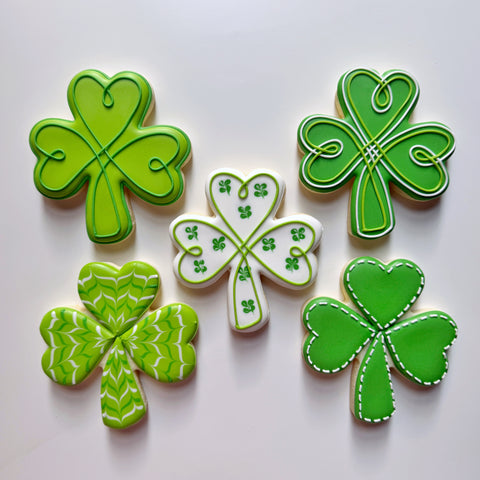 SHAMROCKS ~ Online Cookie Decorating Class