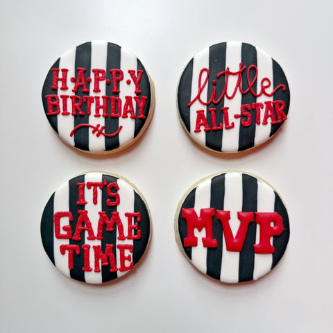 SPORTS PARTY ~ Online Cookie Decorating Class (Birthday, Baby Shower, Bachelor Party & General Party)