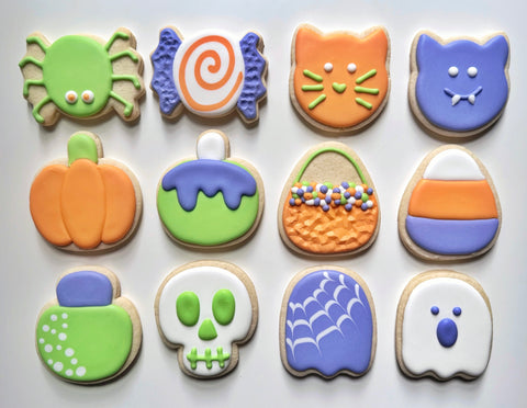 sweet beginner halloween online cookie decorating class