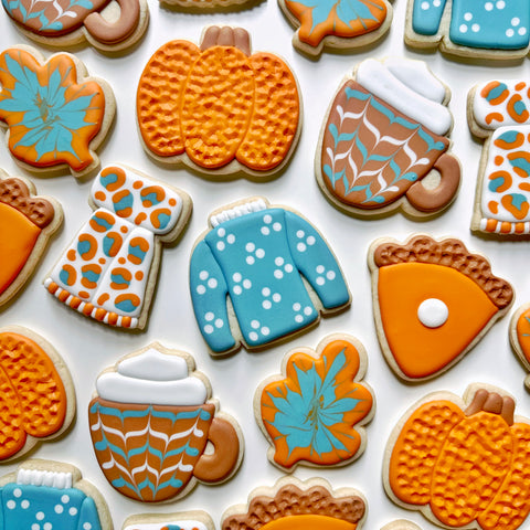 Beginner fall online cookie decorating class