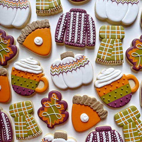 Cozy fall online cookie decorating class