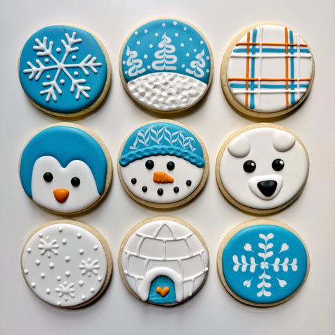 BEGINNER WINTER ~ Online Cookie Decorating Class