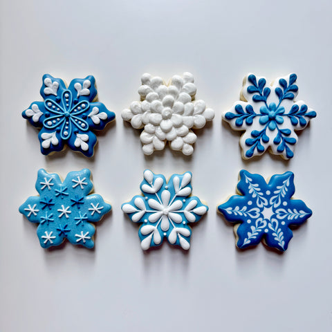 SNOWFLAKES ~ Online Cookie Decorating Class